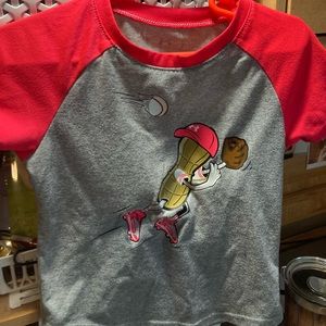 Cute pink and gray Under Armour Baseball T shirt 3T